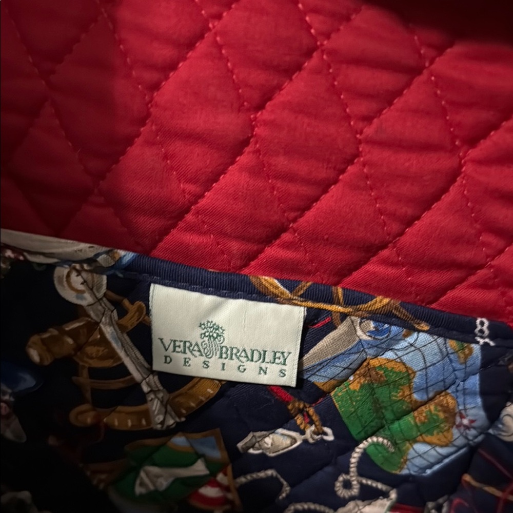Vera Bradley Blue Quilted Tote with Patriotic Flair - Picture 2 of 14